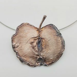 Item 102SP Silver Apple pendant