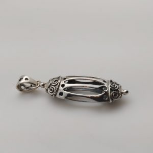 Item 104SP Silver Cage pendant