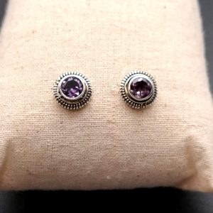 Item 109EA Amethyst studs