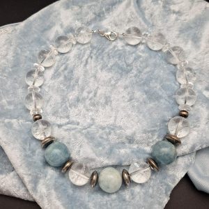 284NA Aquamarine/Quartz
