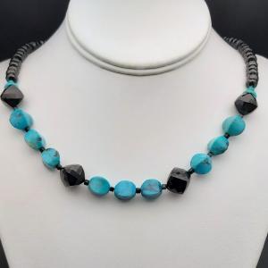 Item 303NT Turquoise/Black Spinel