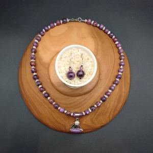 Item 327NC Purple Crazy Lace Agate