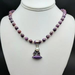 Item 327NC Purple Crazy Lace Agate