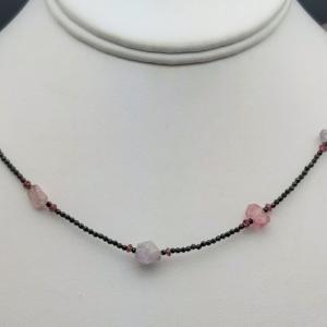 Item 350NS Black and Pink Spinel