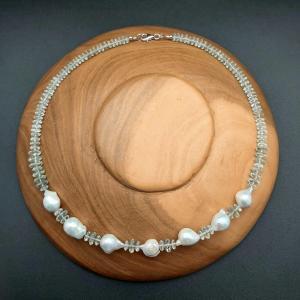 Item 369NA Green Amethyst with Freshwater Pearl