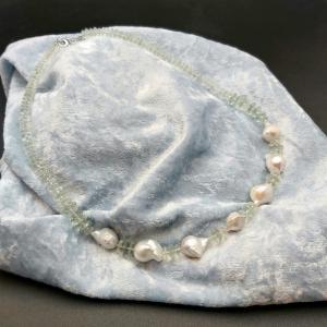 Item 369NA Green Amethyst with Freshwater Pearl