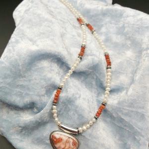 Item 374NP Freshwater Pearl with Sunstone