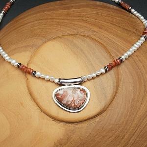 Item 374NP Freshwater Pearl with Sunstone