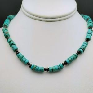 Item 375NT Turquoise with black Onyx