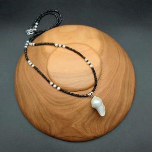 Item 376NS Spinel with Freshwater Pearl