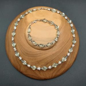 Item 383NA Green Amethyst with Freshwater Pearl