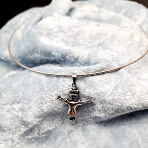 Item 127SP Silver pendant “scarecrow”