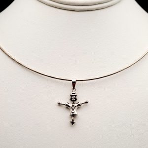 Item 127SP Silver pendant “scarecrow”