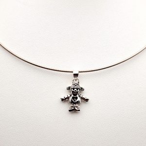Item 128SP Silver pendant “Funny girl”
