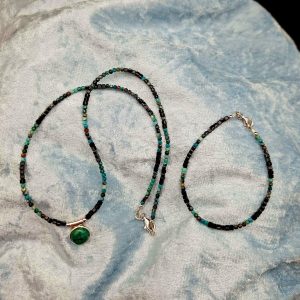 Item 237BC Chrysocolla/Black Agate
