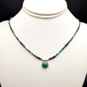 Item 564NC Chrysocolla/Black Agate