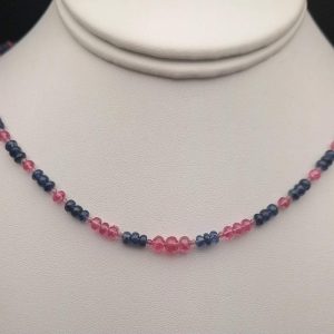 Item 580NS Blue Sapphire/Pink Spinel