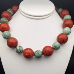 Item 660NS Sponge Coral/African Turquoise