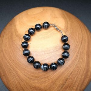Item 285BS Black banded Agate