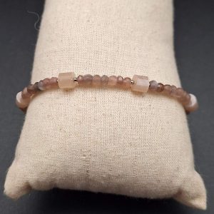 Item 286BM Peach/Chocolate Moonstone
