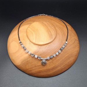 Item 695NH Hematite/Tourmaline Quartz